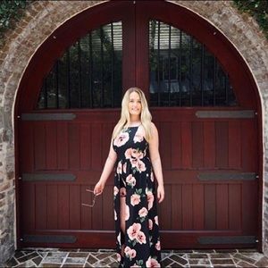 Floral High-Low Dress